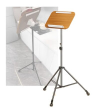 Adjustable Music Stand with Height Adjustment and Brake Wheels for Sheets, Recipes and Books