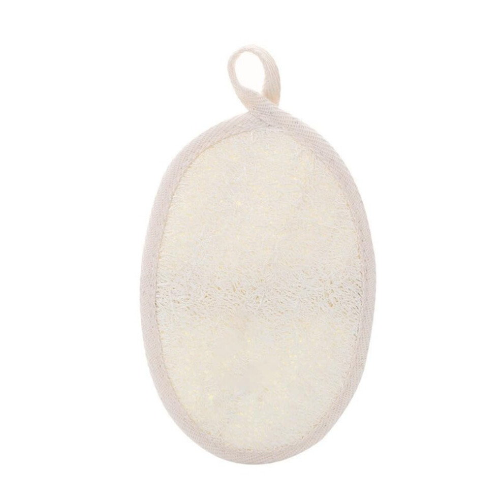 Loofah Bath Sponge Natural Exfoliating Body Scrubber with Cotton Grip EcoFriendly Biodegradable 2pcs