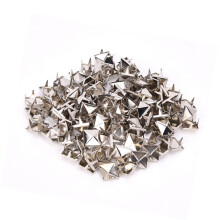 100 PCS 9MM Brass Copper Square Rivets for Leather Crafts & Decor