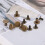 Leather Strap Binding: 50 Set 8mm Bronze Pure Copper Flat Rivets 6