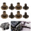 Leather Strap Binding: 50 Set 8mm Bronze Pure Copper Flat Rivets 4