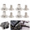 8mm Copper Flat Head Rivets for Leathercraft Notebook Binding Silver 50 Pack 7
