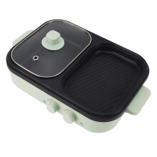Electric Hot Pot 1300W Multifunctional Cooker with Nonstick Smokeless Indoor Frying and Boiling