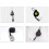 Self Retracting Lifeline with Shock Absorber, 3m Fall Arrest Block, Durable Polyester Webbing 100kg 2