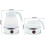 Travel Electric Kettle 600ML Foldable Silicone, Fast Boiling Dual Voltage Compact Design Blue 2