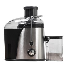 Powerful 400W Electric Centrifugal Juicer Machine for Fruits and Vegetables, Compact Silver Design
