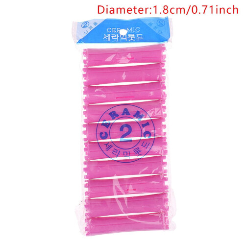 1Set 11 Sizes Hair Perm Rods Kit Cold Permanent Bar Plastic Curlers Roll