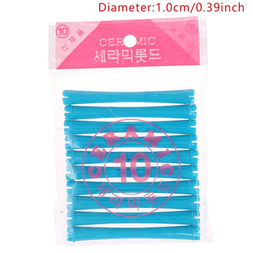 1Set 11 Sizes Hair Perm Rods Kit Cold Permanent Bar Plastic Curlers Roll