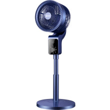 Remote Control Oscillating Air Circulation Fan with 8‑Character LED Display, White