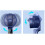 Remote Control Oscillating Air Circulation Fan with 8‑Character LED Display, White 2