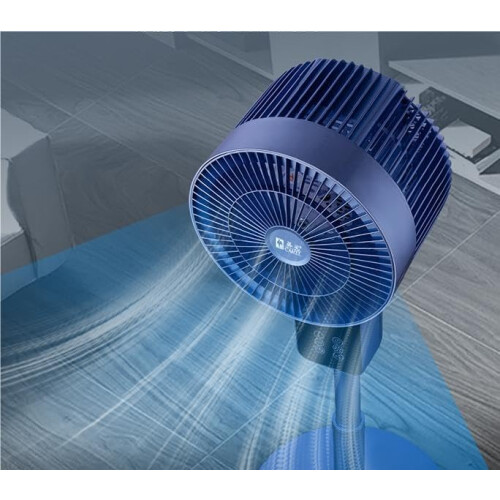 Remote Control Oscillating Air Circulation Fan with 8‑Character LED Display, White 2