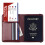 RFID Blocking Leather Passport Holder Cover Case Travel Wallet Elastic Strap 3
