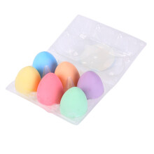 ESULOMP Easter Children Eggs Sidewalk Chalk 6 Colors Eggs-Shaped