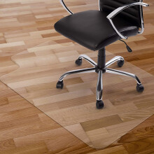 Chair Mat for Hardwood Floors Clear PVC NonSlip Protector 65x70cm Smooth Edges Odorless