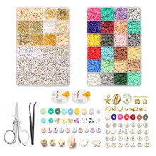 Klei kralen / Heishi kralen Boheemse set - KREA DIY sieradenset met diverse kralen - 6000 stuks