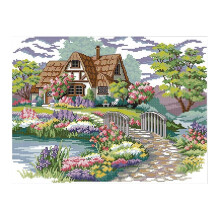 Gedruckte Sticksets, 11 Stück, 21,6 x 16,9 Zoll, Baumwolle, DIY-Sticksets, einfache Stickmuster, vorgedruckt - Zubehör für Handarbeiten, Honliday