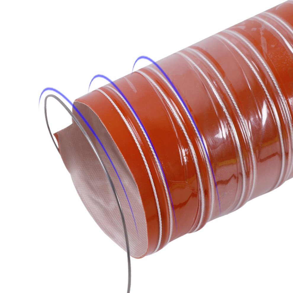 Hvac Duct Hose Temp Fiberglass Reinforced 300Mm Flexible Ventilation Duct For Grow Tents 4M 9113335073814