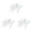 150 PCS Inflatable Bed Pool Air Stopper Workout Balls for Exercise Needle White 1