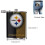 Steelers Flagon8oz από ανοξείδωτο ατσάλι, δερμάτινο δοχείο τσέπης για άνδρες, συμβατό με 2