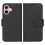 Kompatibel mit iPhone 16 Plus Wallet Case mit Ständer – Schwarz 1