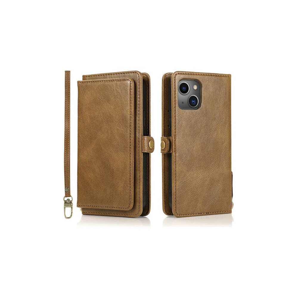 Sturdy And Well-Made Wallet Case - Compatible With Iphone 13 Brown 9425574873620