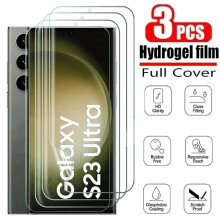 3-pack hydrogelfilmsskärmskydd kompatibelt med Samsung S25/S24/S23/S22/S21Ultra Plus FE A56-A15 5G och A34 5G