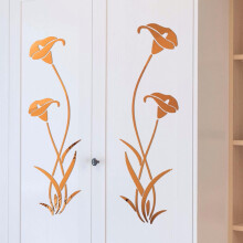 Sticker mural 3D en acrylique en forme de fleur à faire soi-même, décoration moderne pour la maison