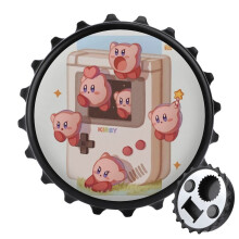 Ouvre-bouteille magnétique Kirby avec aimants pour réfrigérateur - Idée cadeau originale pour les amateurs de camping - Gadget sympa pour les