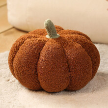 Coussin décoratif en peluche citrouille 3D Lkxisu 7,9", doux et agréable au toucher, idéal pour la décoration d'automne, de Thanksgiving et
