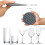 LINLIN6 τεμάχια σουβέρ σιλικόνης με βάση, παχύρρευστα, αντικολλητικά, εύκολα στο 2