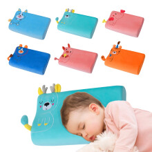 Oreiller ergonomique à mémoire de forme pour enfants, respirant et doux pour la peau, idéal pour les décorations de Noël et les fêtes d'automne.