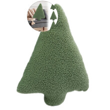 Coussins décoratifs en forme de sapin de Noël, 40 cm, couleur neutre, compatibles avec un rembourrage en laine, peluche de Noël pour canapé ou