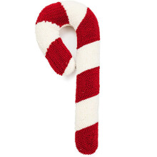 Christmas Candy Cane Pillow - Red & White Peppermint Throw Pillows, Cute Plush Decor Compatible with Christmas