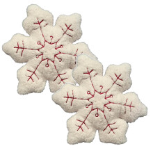 Cuscino invernale natalizio con effetto neve (imbottitura in cotone PP) Decorazione per la casa durante le festività (1 pezzo) *2 pezzi