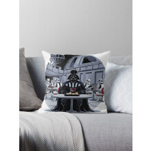Housse de coussin décorative AIVO Dark Vador à la cafétéria, housse de coussin pour canapé, deux faces
