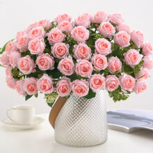 Rose artificielle écologique Txmfgh pour la décoration de mariage et d'intérieur, très réaliste et douce au toucher, cadeau parfait pour les