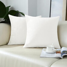 Cterwk Confezione da 2 federe in velluto per cuscini decorativi per soggiorno, camera da letto, federe in tinta unita per divano, poltrona, 61x61 cm