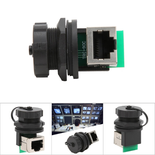 Outdoor RJ45 Adapter Double Socket IP67 Waterproof Ethernet Connector