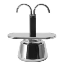 2 Cup Stainless Steel Moka Pot Stovetop Espresso Maker for Traditional Italian Coffee Brewing