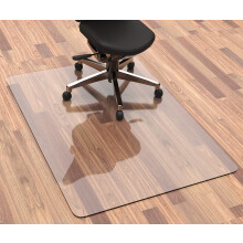 Office Chair Mat for Hardwood Floors Clear 1.5mm Flat Curl Durable Floor Protector 40x60cm