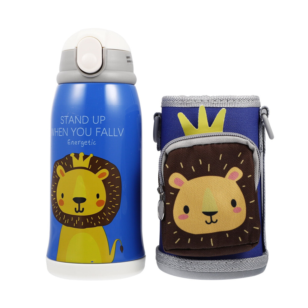 Children's Mug Insulated Cup Water Bottle with Straw Thermal Cup 350ml Insulated Bottle Insulation Cup Student Baby