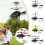 Remote Control Induction Helicopter with Remote Control, Accelerating Hanging Flying Toy, Interactive Gift for Kids - Green 3