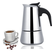 Stainless Steel Coffee Pot for Home Brewing, Portable Stove Kettle 100ml Capacity