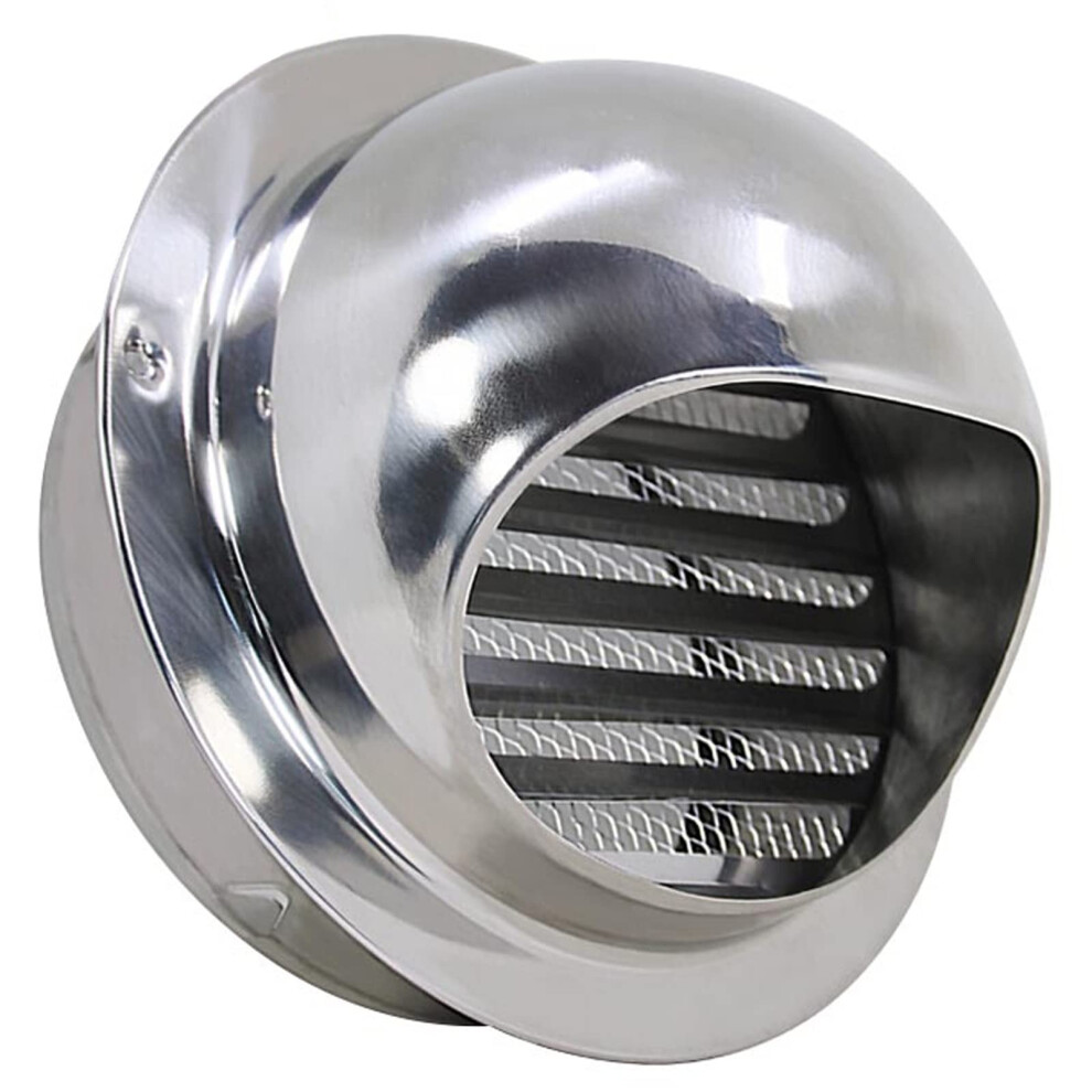 Stainless Steel Louvered Vent Cover 170Mm Round Soffit Air Vent Grille Rustproof Weatherproof 9174973032045