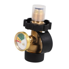 Propane Adapter with Pressure Regulator, Secure Threaded Connection for Grill and Stove, AutoStop Safety