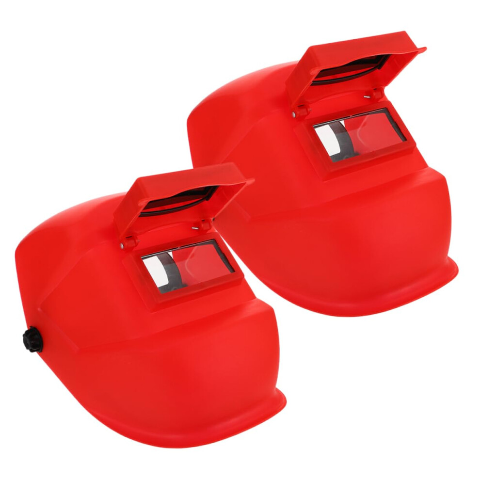 Dual Welding Helmet Set With Heatresistant Full Face Shield And Adjustable Lightweight Headband 9113335066083