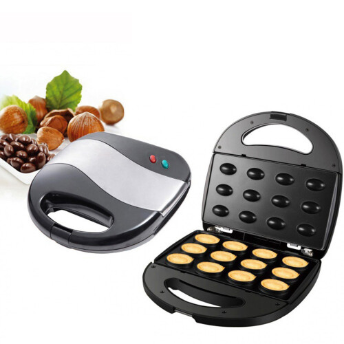 Electric Walnut Cookie Maker Non Stick Double Sided Oreshki Maker with Temperature Control 110V