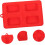 Toaster Dust Cover Silicone Protector for Kitchen Electric Bread Toaster Lid Red 4