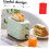 Toaster Dust Cover Silicone Protector for Kitchen Electric Bread Toaster Lid Red 3