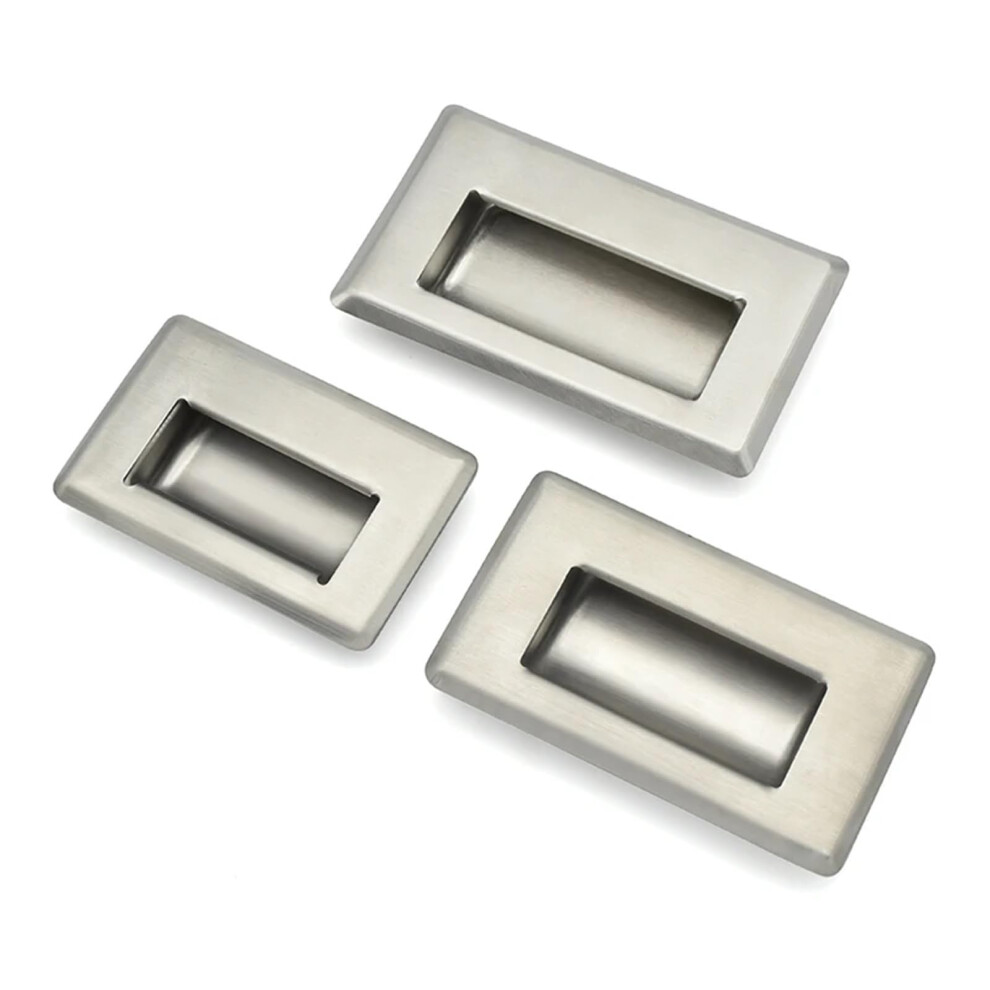 Black Cabinet Flush Pull Handle, Concealed Recessed Design For Drawers, Cupboards And Closet Doors 9164114679413